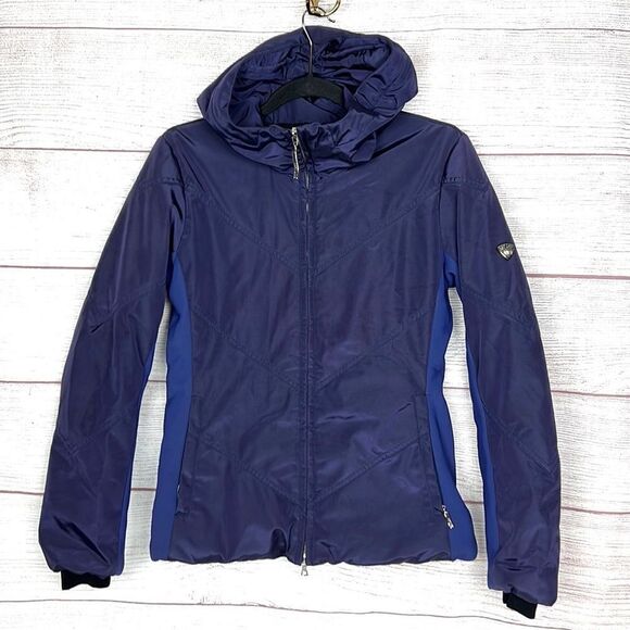 POSTCARD Italy Ski Winter Snow Blue Jacket with Hood size US 6 - Picture 2 of 15